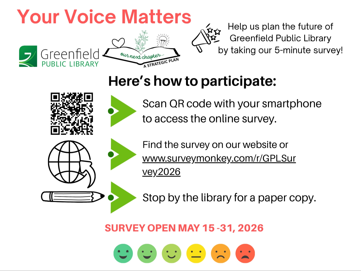 strategic plan survey; click image for survey link